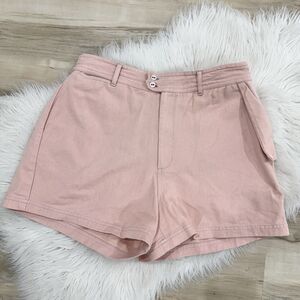 Harpersage Continental pink cotton high-rise shorts XL